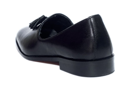 Men Footwear, Black Loafers