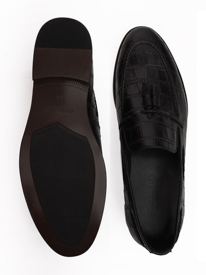 Footwear, Men Footwear, Black Loafers