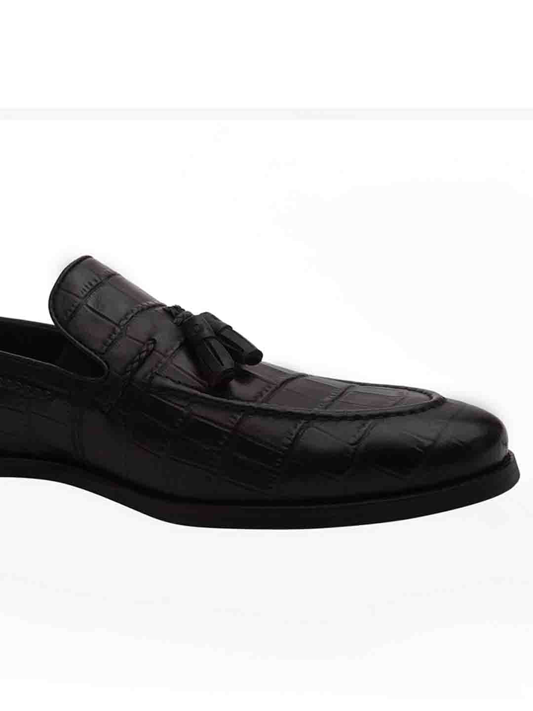 Footwear, Men Footwear, Black Loafers