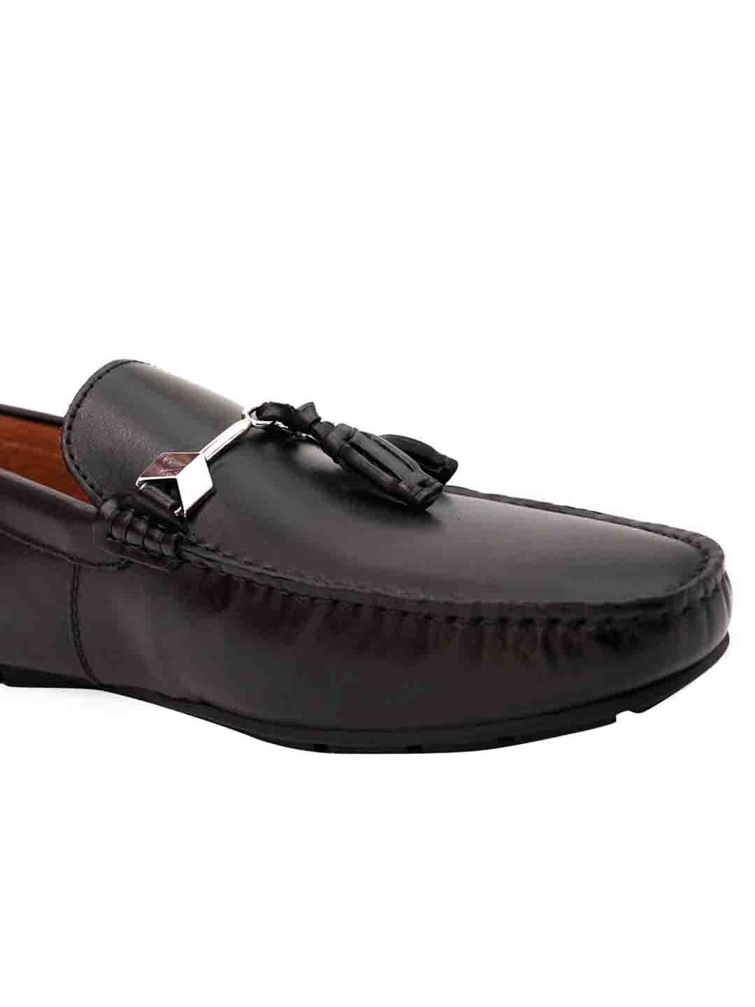 Footwear, Men Footwear, Black Driving Shoes