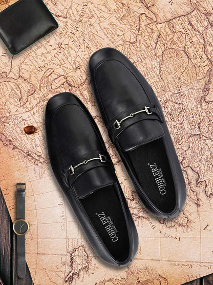 Footwear, Men Footwear, Black Formal Loafers