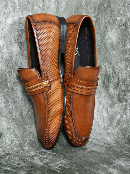 Footwear, Men Footwear, Tan Formal Loafers