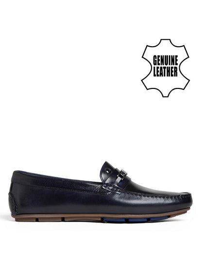 Footwear, Men Footwear, Navy Blue Driving Shoes