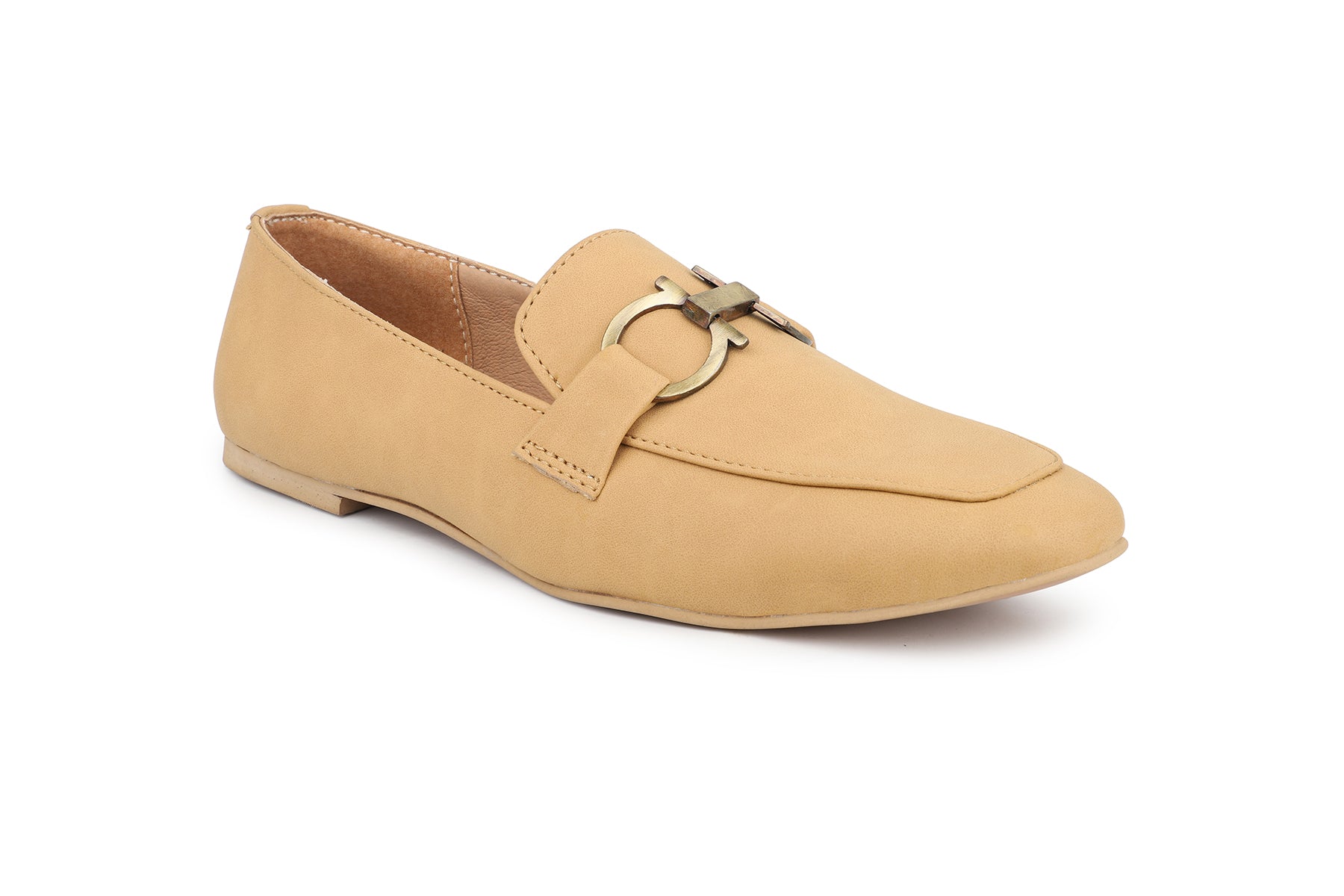 Women, Women Footwear, Beige Loafers