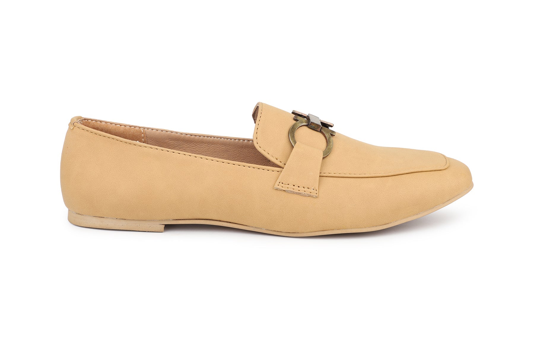 Women, Women Footwear, Beige Loafers