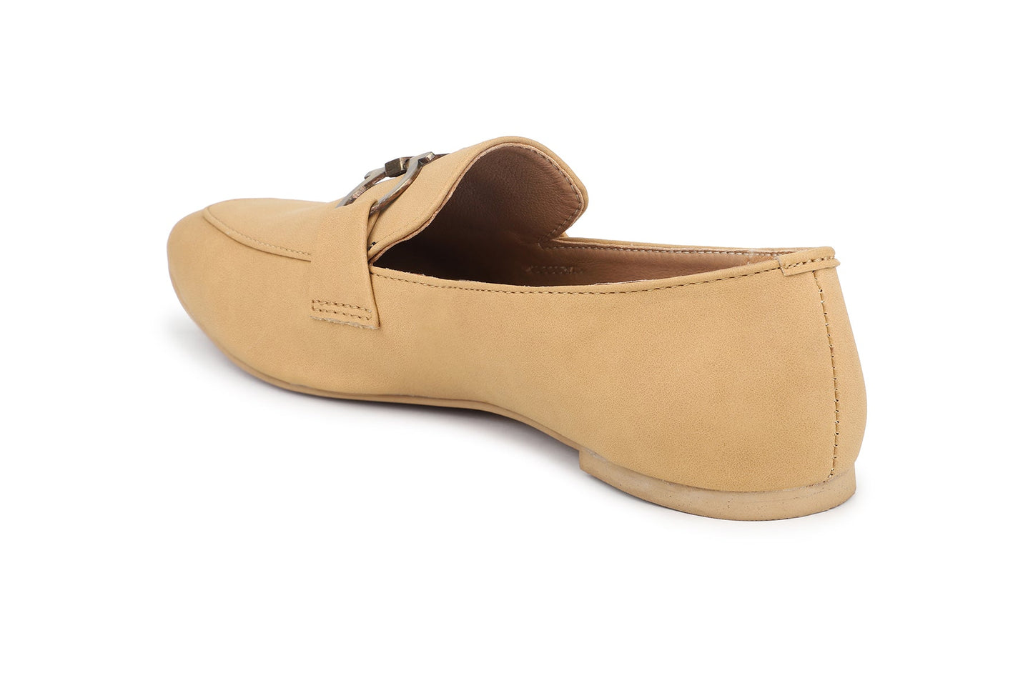 Women, Women Footwear, Beige Loafers