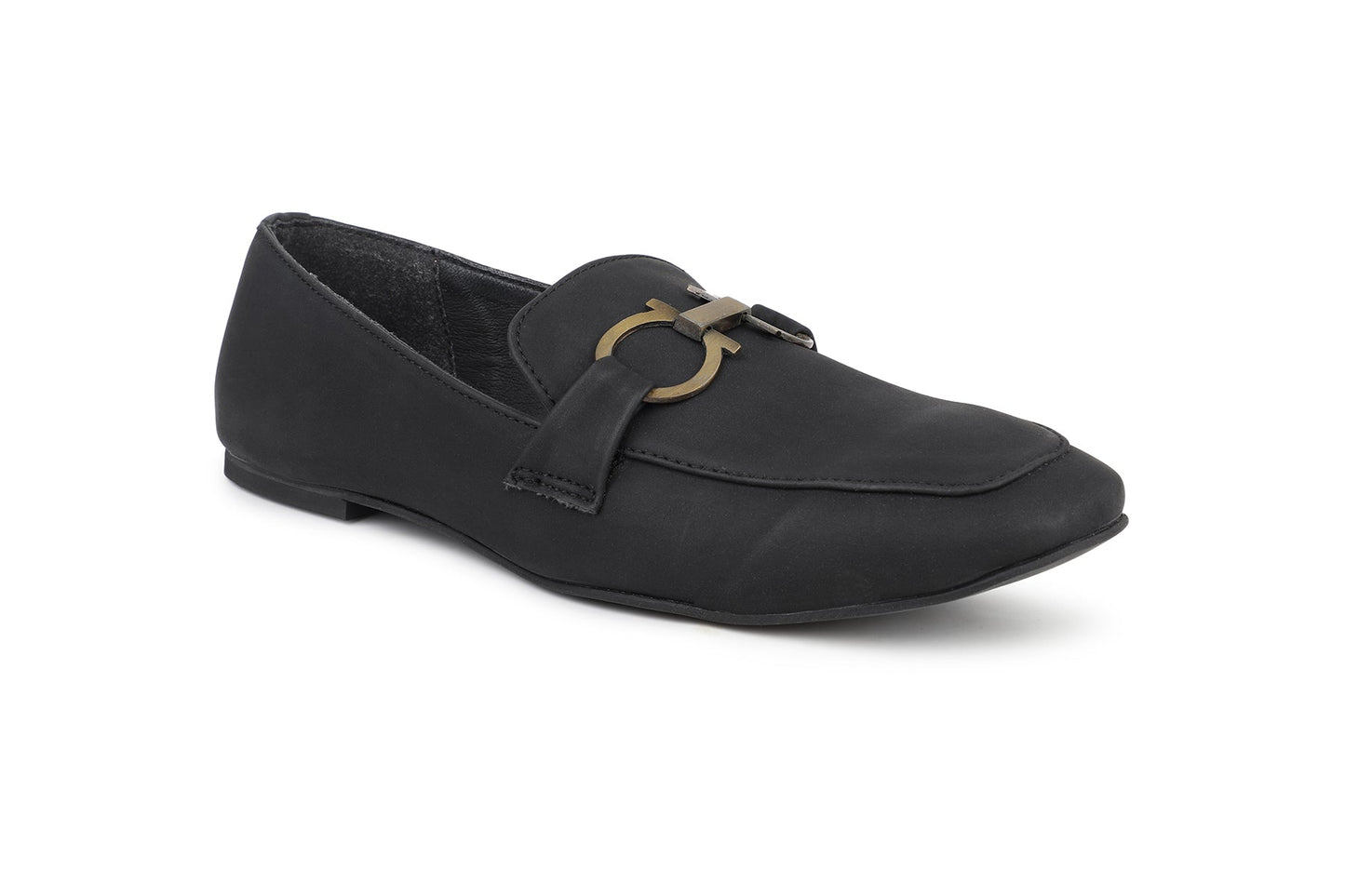 Women, Women Footwear, Black Loafers