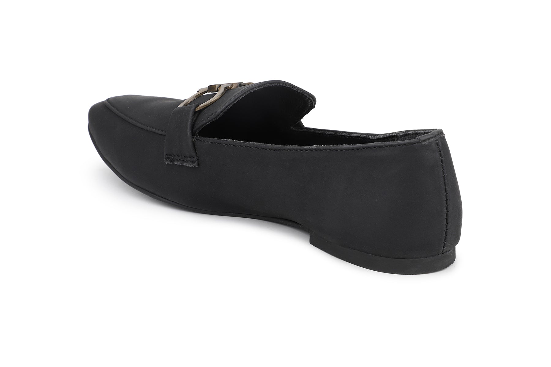 Women, Women Footwear, Black Loafers