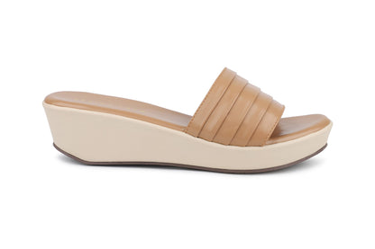 Women, Women Footwear, Beige Wedges