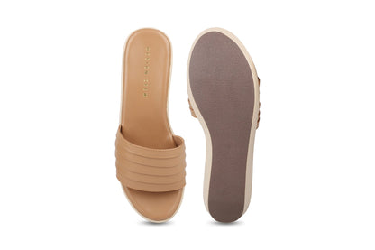 Women, Women Footwear, Beige Wedges