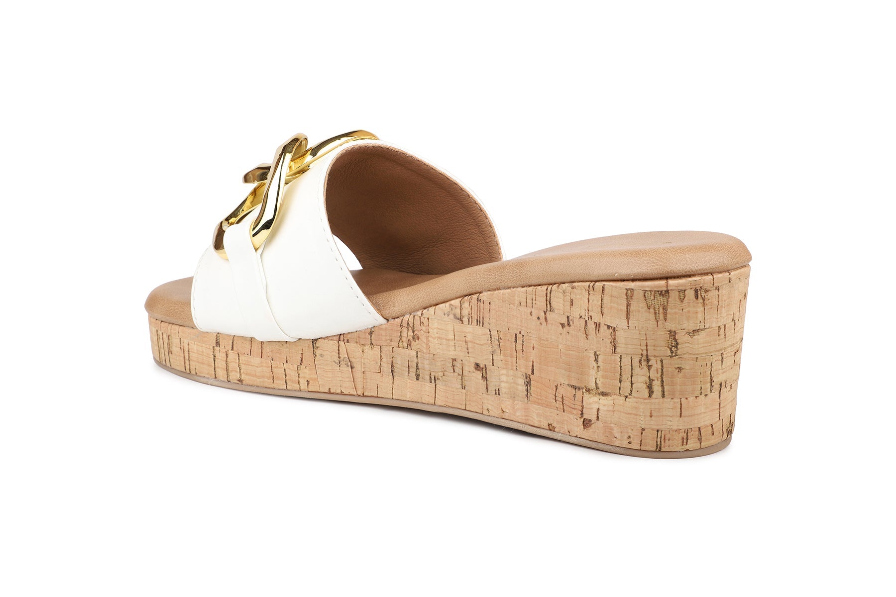 Women, Women Footwear, White Wedges