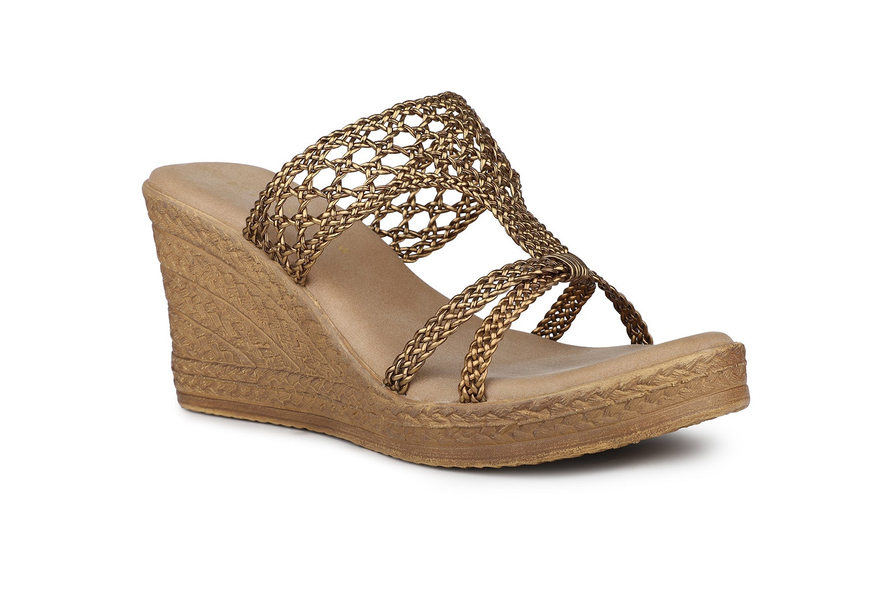 Women, Women Footwear, Bronze Wedges