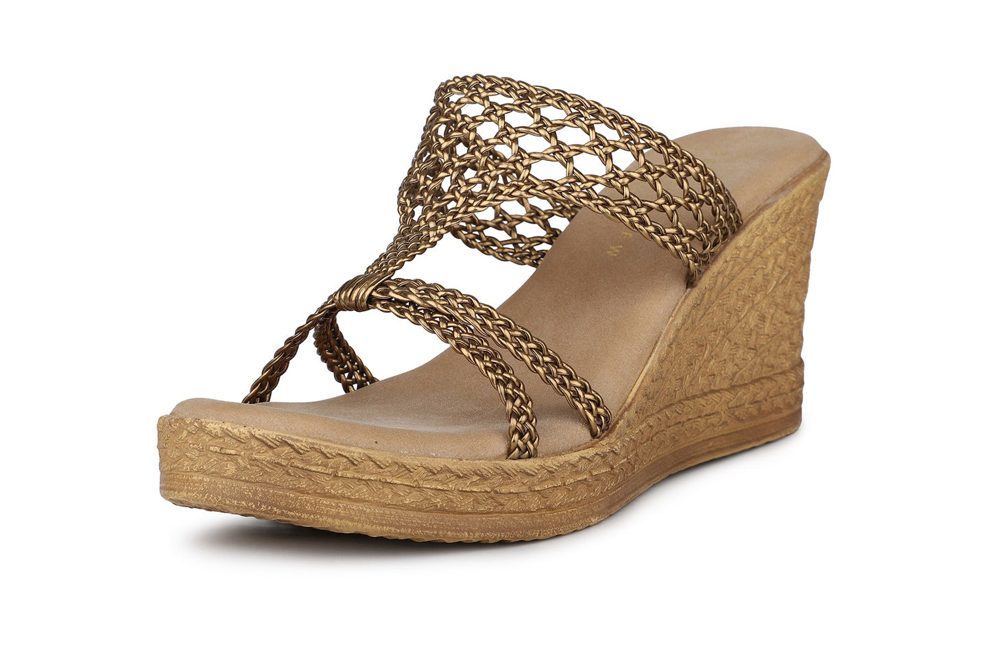 Women, Women Footwear, Bronze Wedges