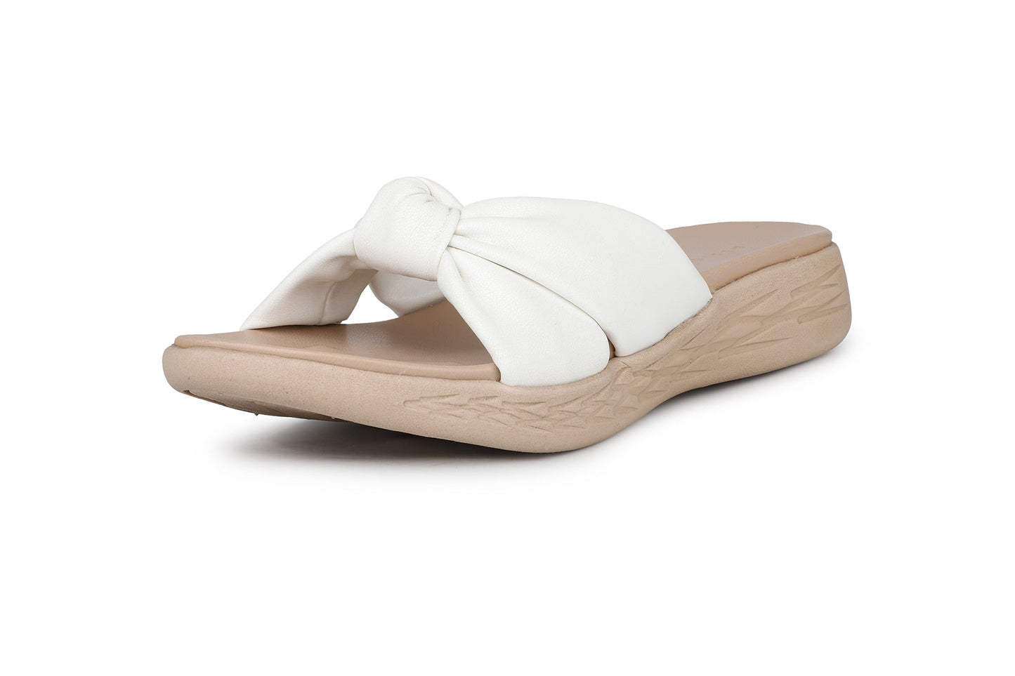 Women, Women Footwear, White Open Toe Flats