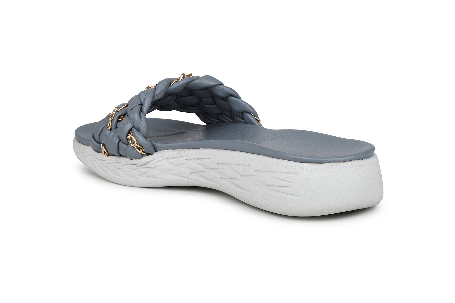 Women, Women Footwear, Grey Open Toe Flats