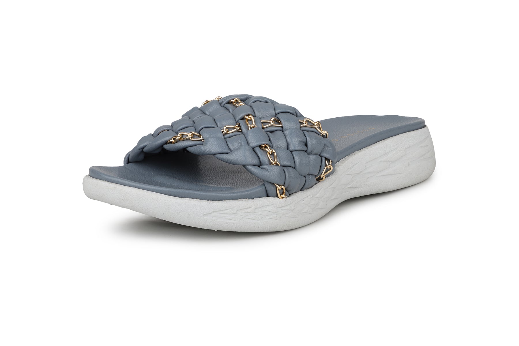 Women, Women Footwear, Grey Open Toe Flats