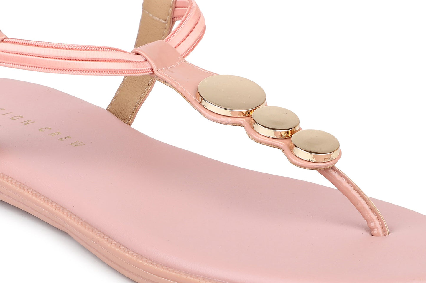 Women, Women Footwear, Pink T Strap Flats