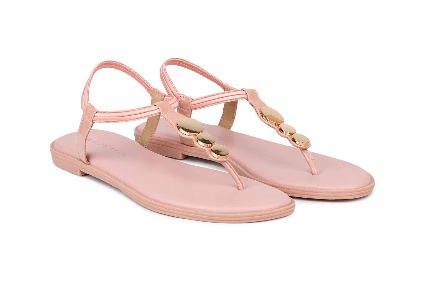 Women, Women Footwear, Pink T Strap Flats