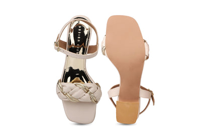 Women, Women Footwear, Beige Sandals