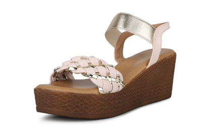 Women, Women Footwear, Beige Wedges