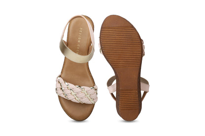 Women, Women Footwear, Beige Wedges