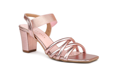 Women, Women Footwear, Rose Gold Sandals