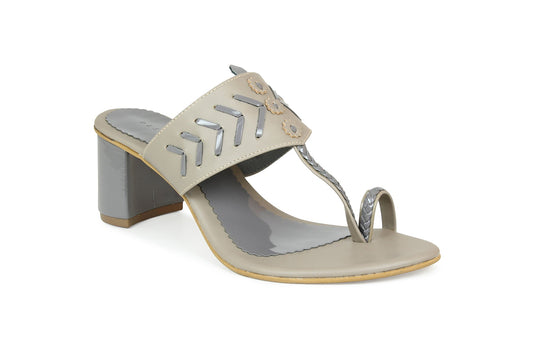 Footwear, Women Footwear, Grey Sandals