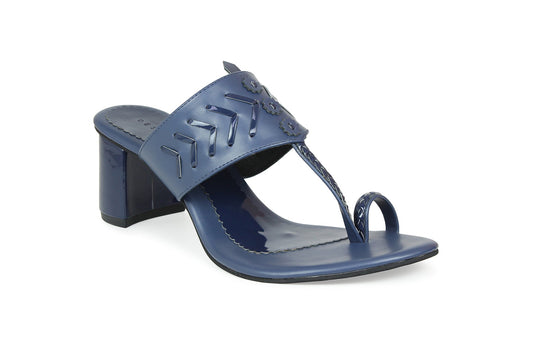 Footwear, Women Footwear, Navy Blue Sandals