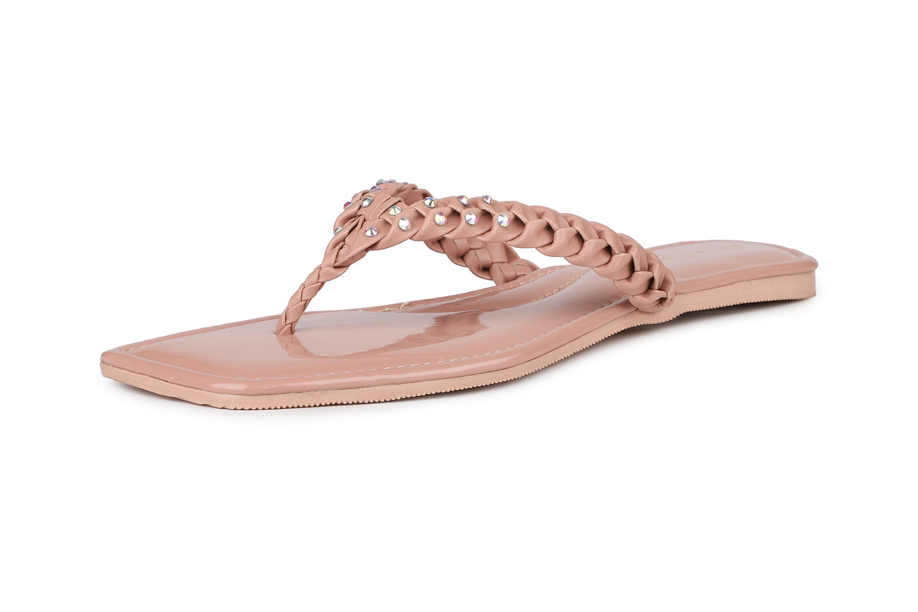 Women, Women Footwear, Pink T Strap Flats