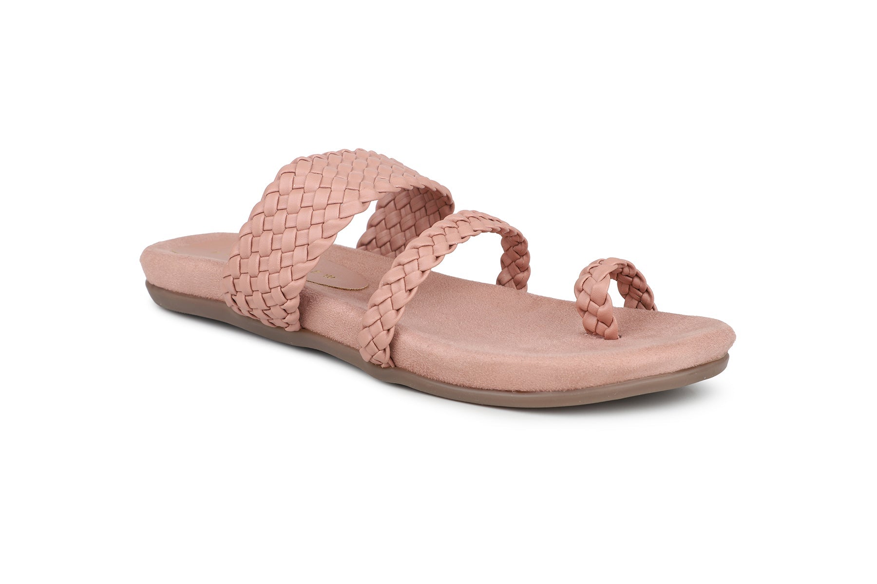 Women, Women Footwear, Pink One Toe Flats