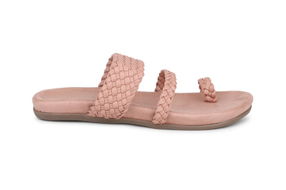 Women, Women Footwear, Pink One Toe Flats