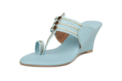 Women, Women Footwear, Aqua Wedges