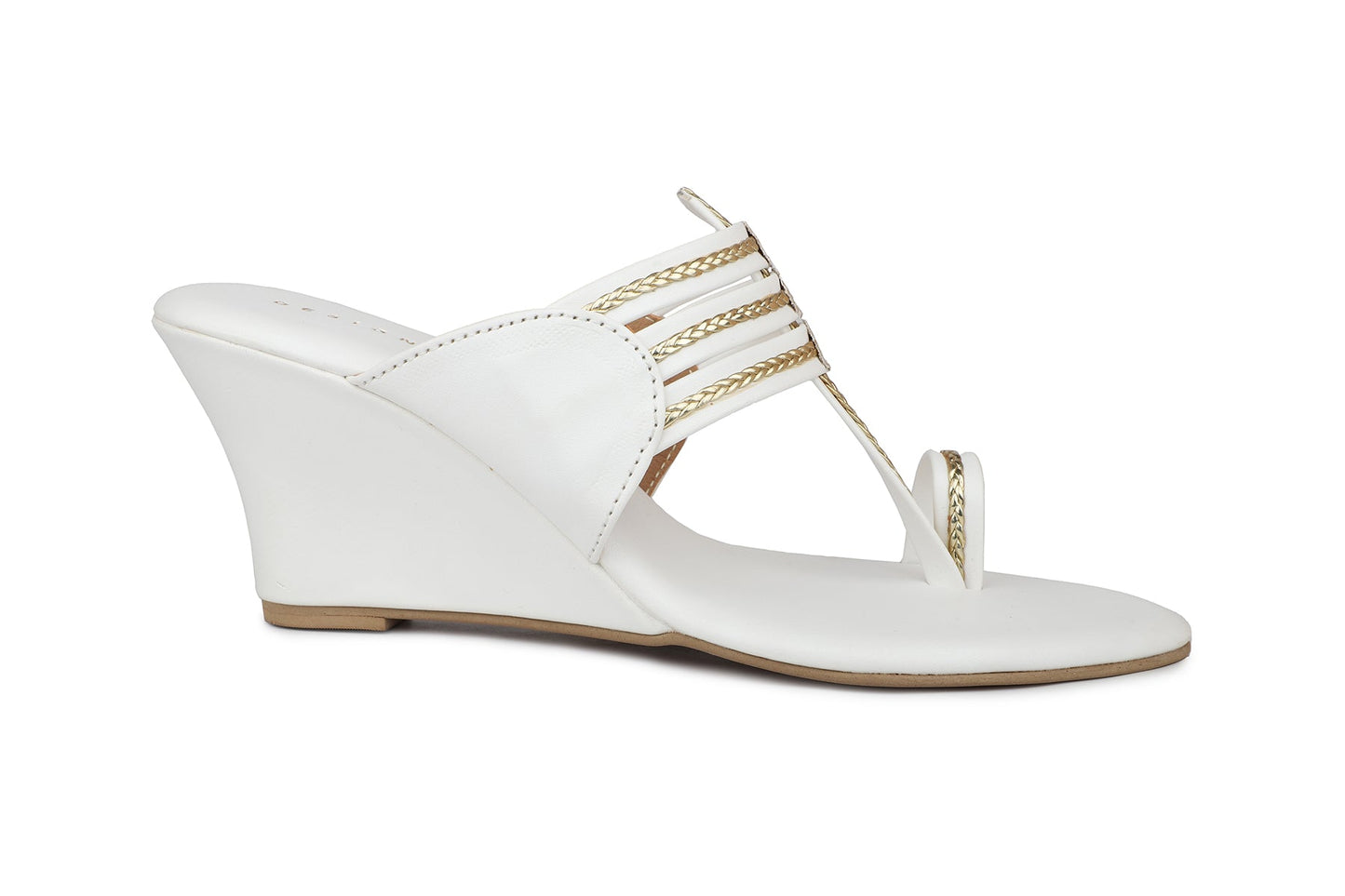 Women, Women Footwear, White Wedges