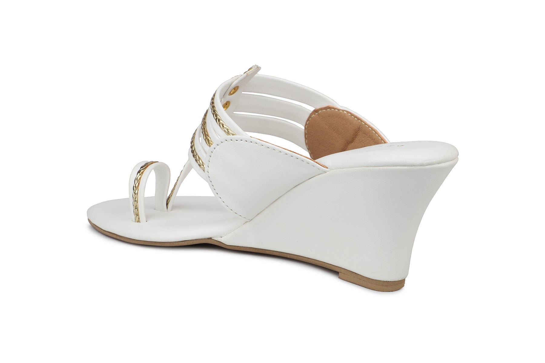 Women, Women Footwear, White Wedges