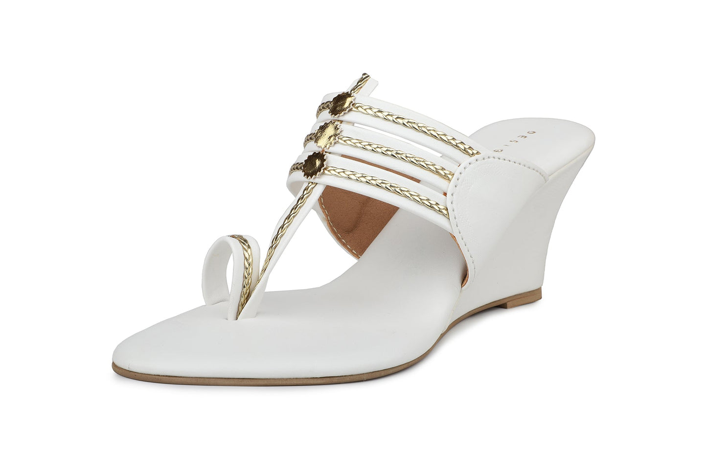 Women, Women Footwear, White Wedges