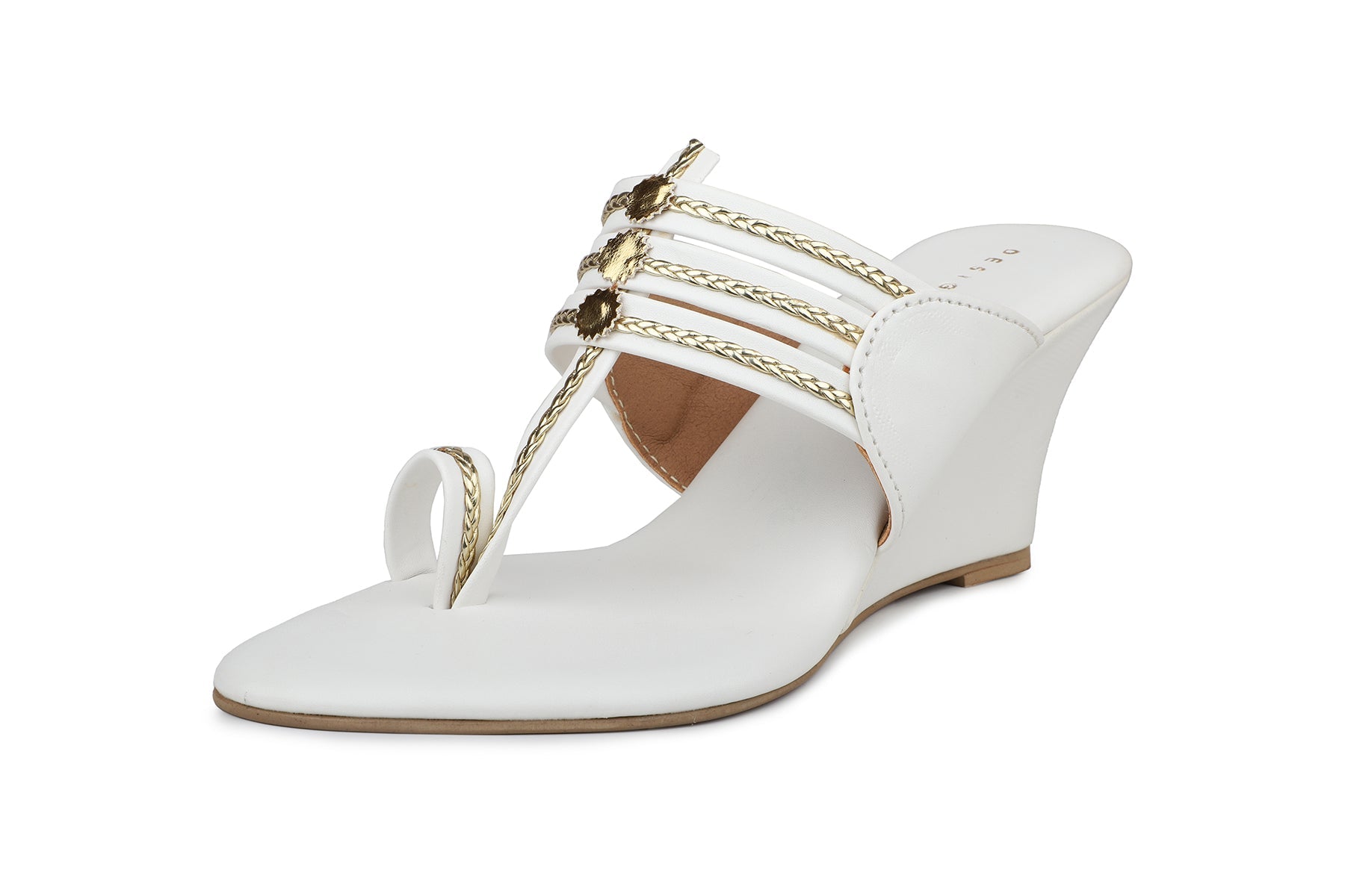 Women, Women Footwear, White Wedges