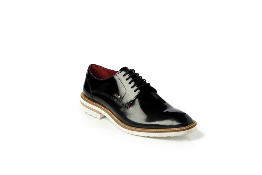 Footwear, Men Footwear, Navy Blue Derby Shoes