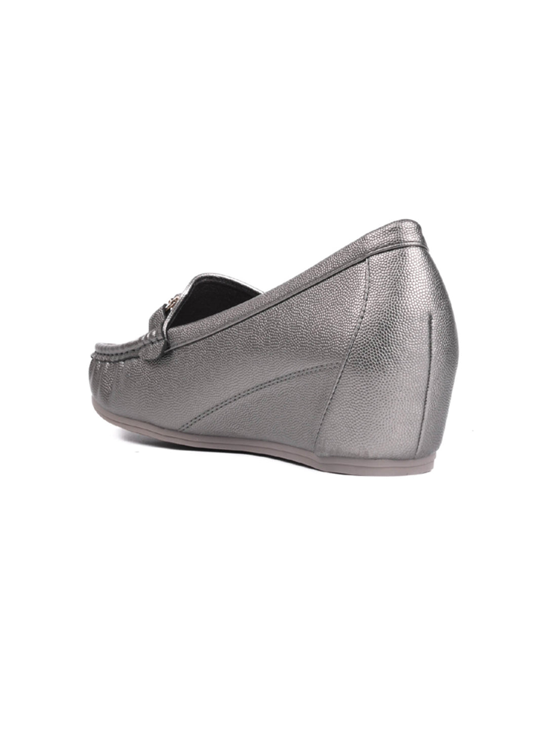 Women, Women Footwear, Grey Loafers