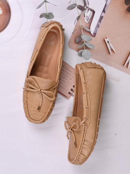 Women, Women Footwear, Beige Loafers