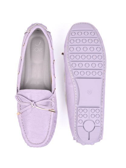 Women, Women Footwear, Purple Loafers