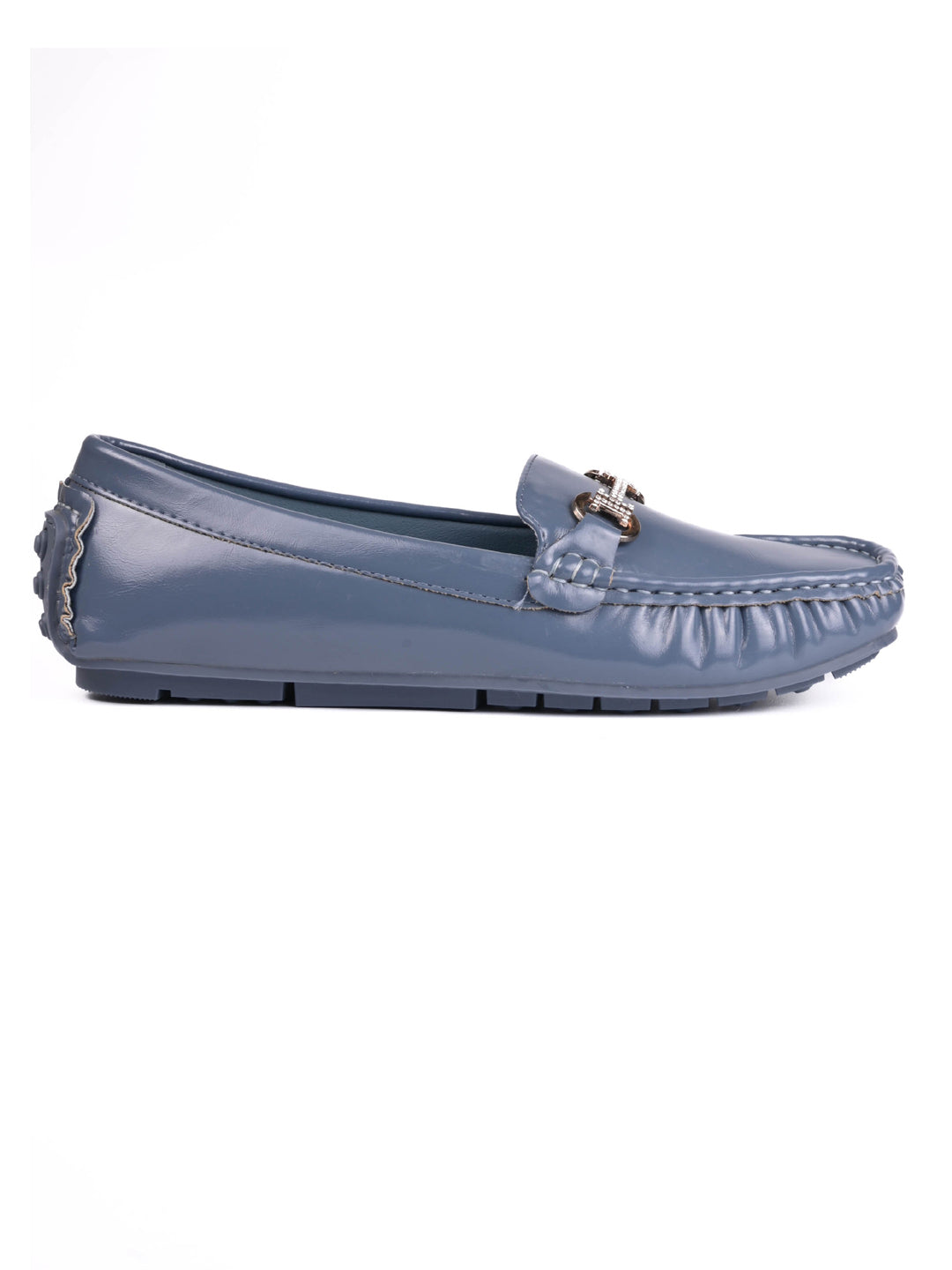 Women, Women Footwear, Blue Loafers