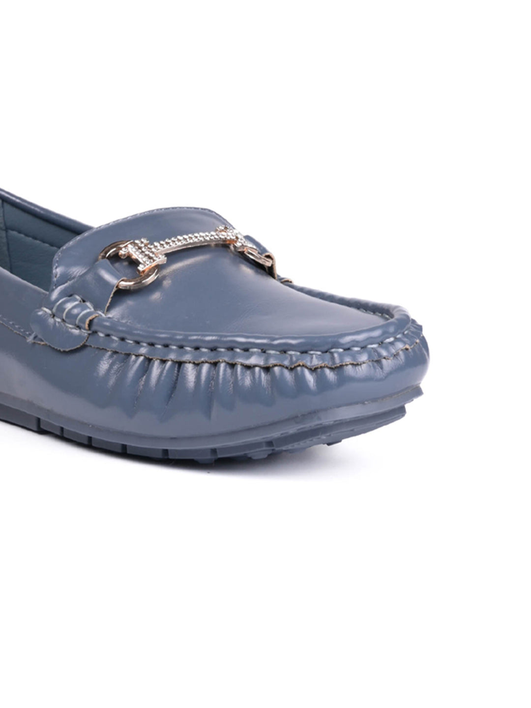 Women, Women Footwear, Blue Loafers