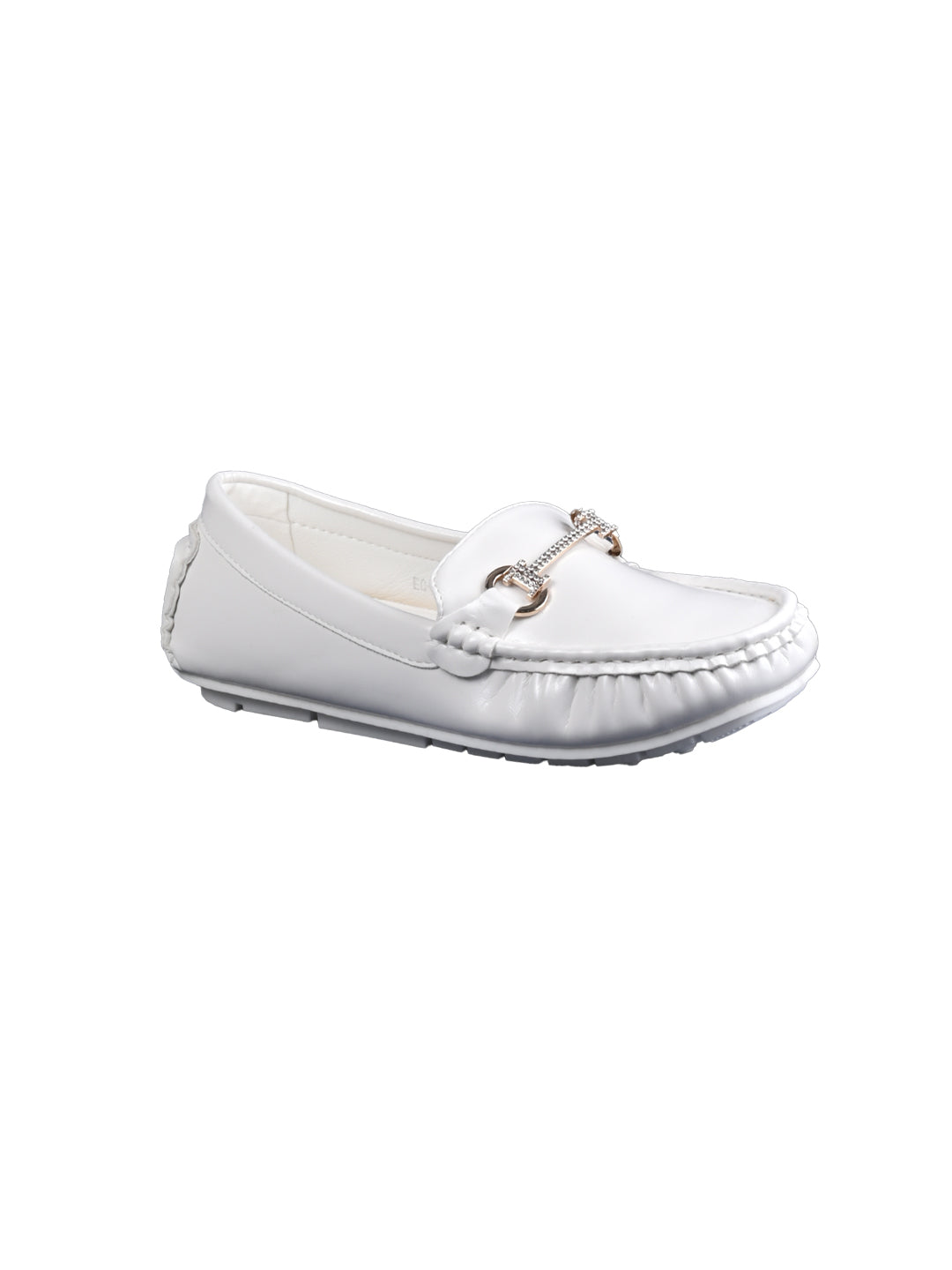 Women, Women Footwear, White Loafers