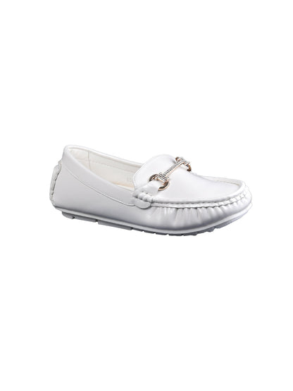 Women, Women Footwear, White Loafers