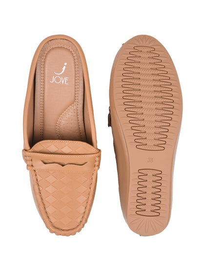 Women, Women Footwear, Brown Loafers