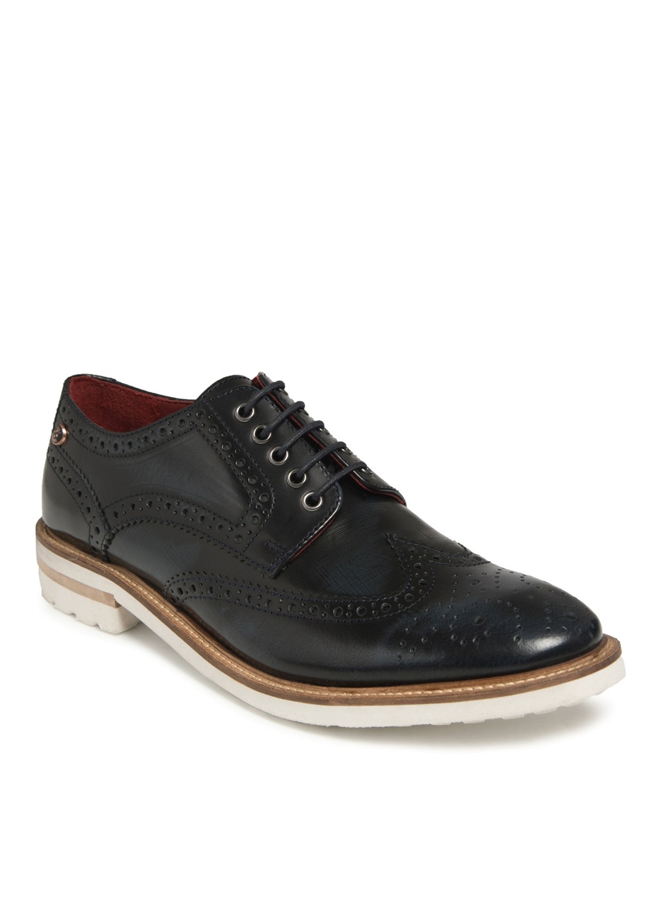 Footwear, Men Footwear, Navy Blue Derby Shoes