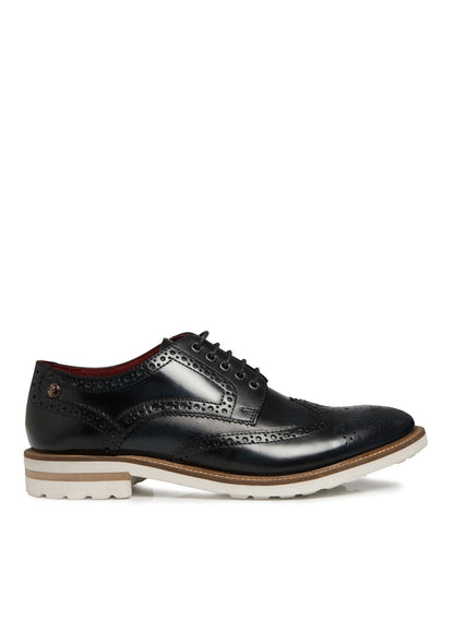 Footwear, Men Footwear, Navy Blue Derby Shoes