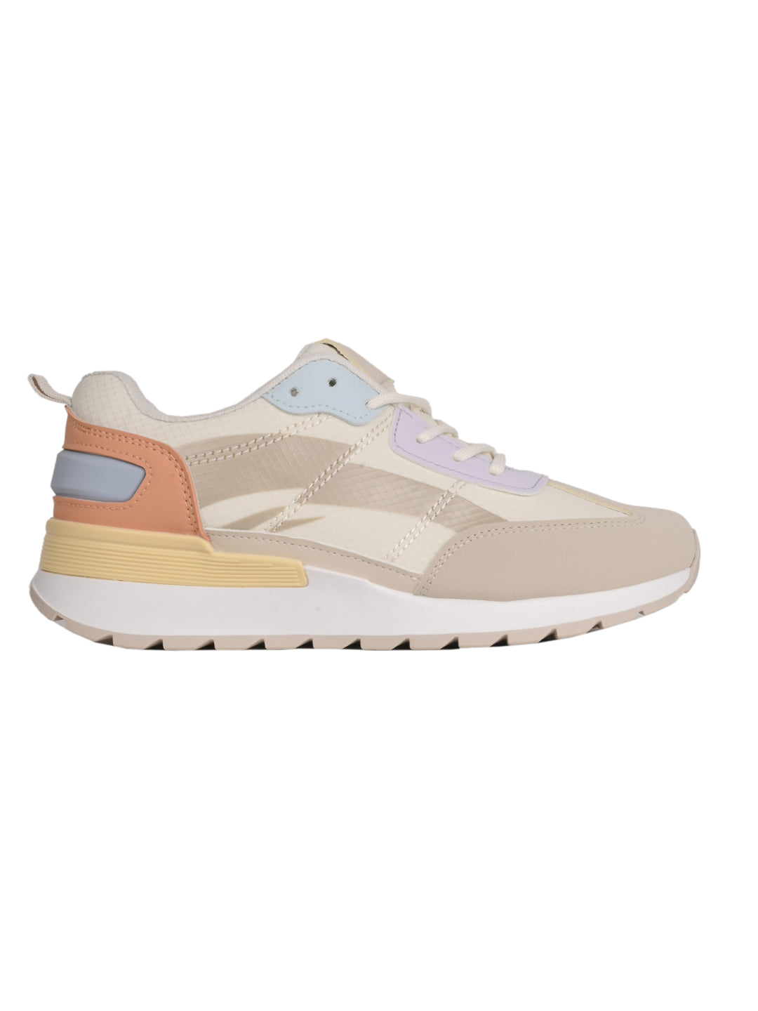 Women, Women Footwear, Beige Sneakers