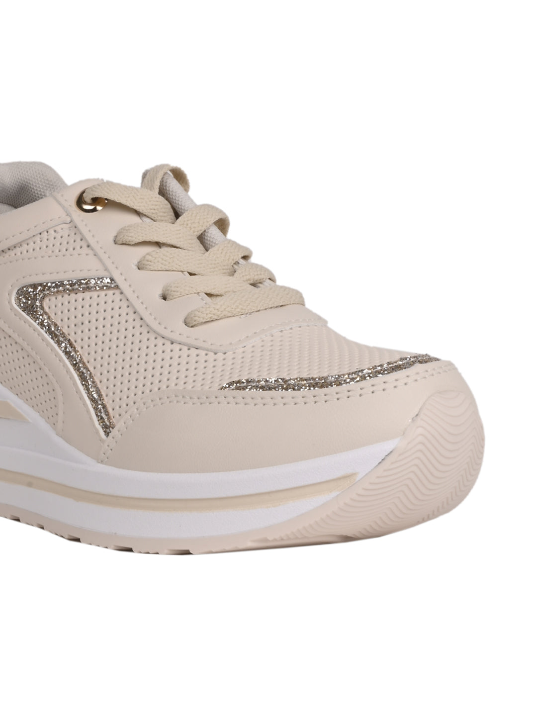 Women, Women Footwear, Beige Sneakers