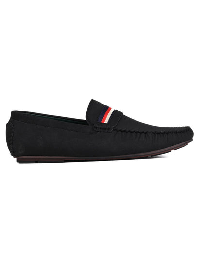 Men, Men Footwear, Black Driving Shoes